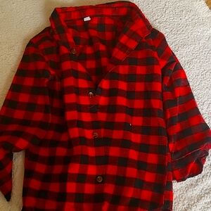 Girls button up flannel shirt "I Think Im Gonna Kick It With My Mom Today"